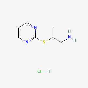 2-(Pyrimidin-2-ylthio)propan-1-amine hydrochloride