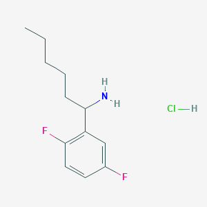 1-(2,5-Difluorophenyl)hexan-1-amine hydrochloride