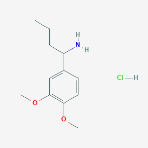 1-(3,4-Dimethoxyphenyl)butan-1-amine hydrochloride