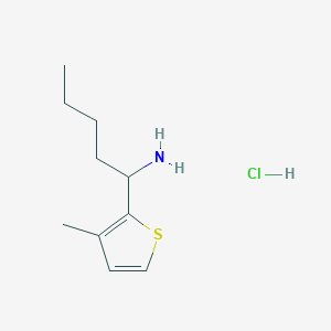 1-(3-Methylthiophen-2-yl)pentan-1-amine hydrochloride