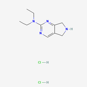 N,N-Diethyl-6,7-dihydro-5H-pyrrolo[3,4-D]pyrimidin-2-amine dihydrochlorid+