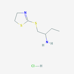 1-((4,5-Dihydrothiazol-2-yl)thio)butan-2-amine hydrochloride