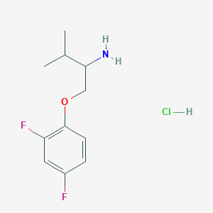 1-(2,4-Difluorophenoxy)-3-methylbutan-2-amine hydrochloride