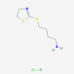 4-((4,5-Dihydrothiazol-2-yl)thio)butan-1-amine hydrochloride