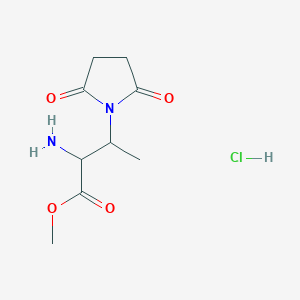 Methyl 2-amino-3-(2,5-dioxopyrrolidin-1-yl)butanoate hydrochloride