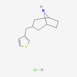 3-(Thiophen-3-ylmethyl)-8-azabicyclo[3.2.1]octane hydrochloride