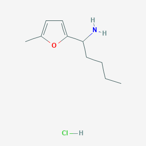 1-(5-Methylfuran-2-yl)pentan-1-amine hydrochloride