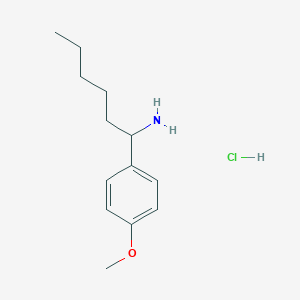 1-(4-Methoxyphenyl)hexan-1-amine hydrochloride