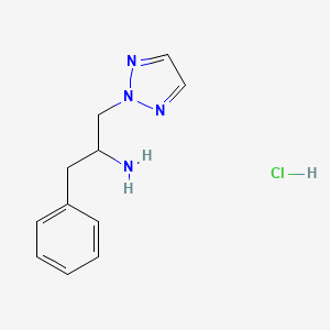 1-phenyl-3-(2H-1,2,3-triazol-2-yl)propan-2-amine hydrochloride
