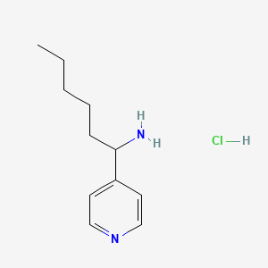 1-(Pyridin-4-yl)hexan-1-amine hydrochloride