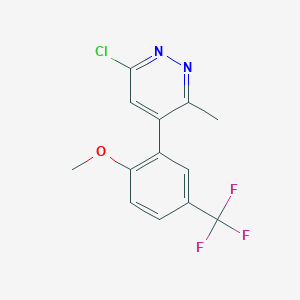 6-Chloro-4-(2-methoxy-5-(trifluoromethyl)-phenyl)-3-methylpyridazine