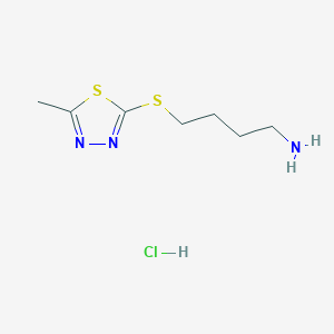 4-((5-Methyl-1,3,4-thiadiazol-2-yl)thio)butan-1-amine hydrochloride