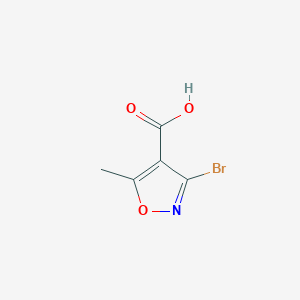molecular formula C5H4BrNO3 B143290 3-Bromo-5-methylisoxazole-4-carboxylic acid CAS No. 130742-22-2