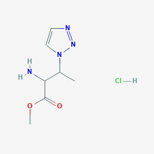 methyl 2-amino-3-(1H-1,2,3-triazol-1-yl)butanoate hydrochloride