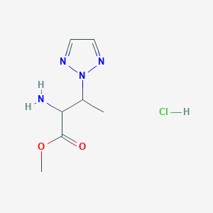 methyl 2-amino-3-(2H-1,2,3-triazol-2-yl)butanoate hydrochloride