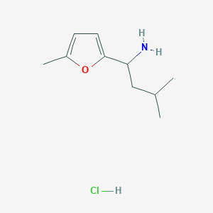 3-Methyl-1-(5-methylfuran-2-yl)butan-1-amine hydrochloride