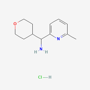 (6-methylpyridin-2-yl)(tetrahydro-2H-pyran-4-yl)methanamine hydrochloride