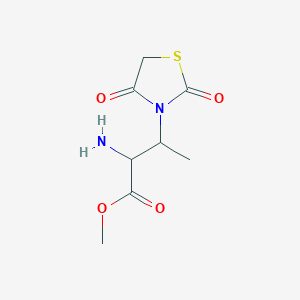 Methyl 2-amino-3-(2,4-dioxothiazolidin-3-yl)butanoate