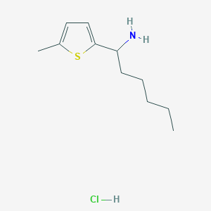 1-(5-Methylthiophen-2-yl)hexan-1-amine hydrochloride