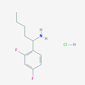 1-(2,4-Difluorophenyl)pentan-1-amine hydrochloride