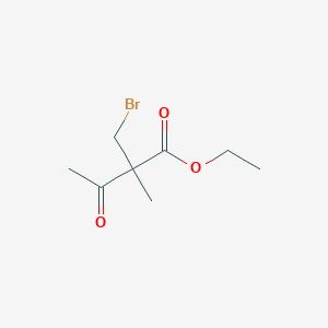 molecular formula C8H13BrO3 B14329228 Ethyl 2-(bromomethyl)-2-methyl-3-oxobutanoate CAS No. 107987-07-5