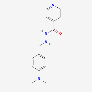 molecular formula C15H18N4O B14329286 N'-[[4-(dimethylamino)phenyl]methyl]pyridine-4-carbohydrazide CAS No. 101087-46-1