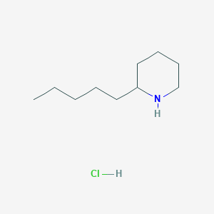 molecular formula C10H22ClN B1432930 2-Pentylpiperidine hydrochloride CAS No. 1215020-96-4