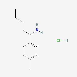 molecular formula C12H20ClN B1432943 1-(p-Tolyl)pentan-1-amine hydrochloride CAS No. 1864055-95-7