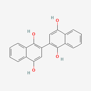 molecular formula C20H14O4 B14329514 [2,2'-Binaphthalene]-1,1',4,4'-tetrol CAS No. 111061-32-6