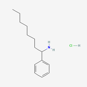 molecular formula C14H24ClN B1432956 1-Phenyloctan-1-amine hydrochloride CAS No. 92330-57-9