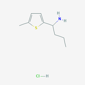 molecular formula C9H16ClNS B1432959 1-(5-Methylthiophen-2-yl)butan-1-amine hydrochloride CAS No. 1864072-38-7