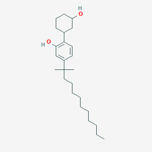 molecular formula C25H42O2 B143296 2-(3-Hydroxycyclohexyl)-5-(2-methyldodecan-2-YL)phenol CAS No. 132296-13-0
