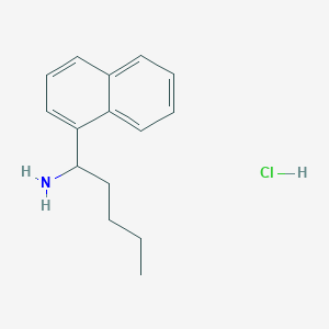 molecular formula C15H20ClN B1432960 1-(Naphthalen-1-yl)pentan-1-amine hydrochloride CAS No. 39110-83-3