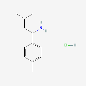 molecular formula C12H20ClN B1432961 3-Methyl-1-p-tolyl-butylamine hydrochloride CAS No. 1219455-77-2