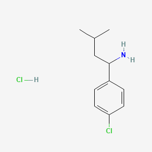 1-(4-Chlorophenyl)-3-methylbutan-1-amine hydrochloride