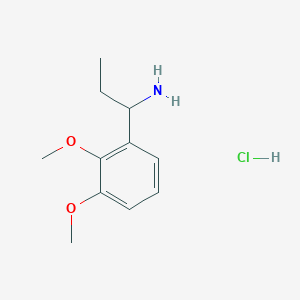 molecular formula C11H18ClNO2 B1432967 1-(2,3-Dimethoxyphenyl)propan-1-amine hydrochloride CAS No. 1864062-10-1
