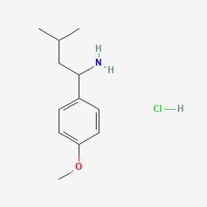 1-(4-Methoxyphenyl)-3-methylbutan-1-amine hydrochloride