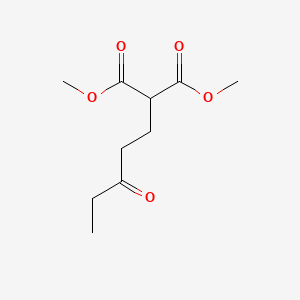 molecular formula C10H16O5 B14329696 Dimethyl (3-oxopentyl)propanedioate CAS No. 111209-93-9