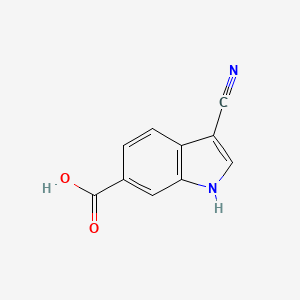3-Cyano-1H-indole-6-carboxylic acid