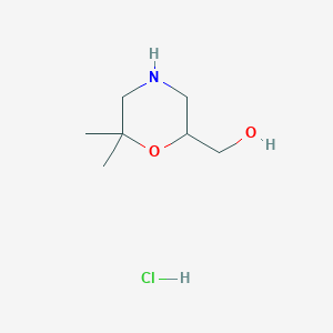 (6,6-Dimethylmorpholin-2-yl)methanol hydrochloride