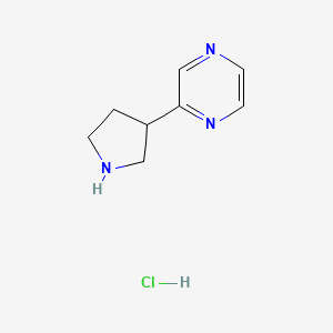 2-(Pyrrolidin-3-yl)pyrazine hydrochloride