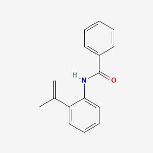 molecular formula C16H15NO B14329835 Benzamide, N-[2-(1-methylethenyl)phenyl]- CAS No. 106012-41-3