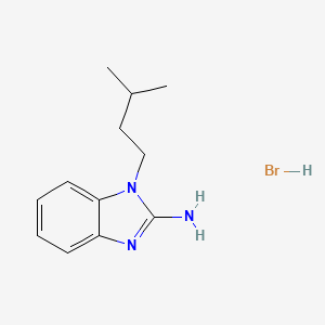 1-(3-methylbutyl)-1H-1,3-benzodiazol-2-amine hydrobromide
