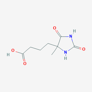 4-(4-Methyl-2,5-dioxoimidazolidin-4-yl)butanoic acid