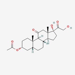 molecular formula C23H34O6 B1432987 5beta-Pregnan-3alpha,17,21-triol-11,20-dione 3-acetate CAS No. 36623-16-2