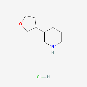 3-(Oxolan-3-yl)piperidine hydrochloride