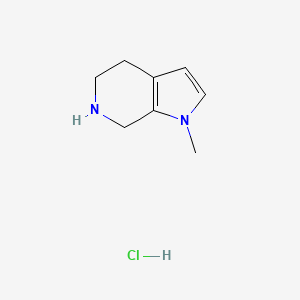 1-methyl-1H,4H,5H,6H,7H-pyrrolo[2,3-c]pyridine hydrochloride