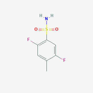 molecular formula C7H7F2NO2S B1433001 2,5-Difluoro-4-methylbenzene-1-sulfonamide CAS No. 1394040-77-7