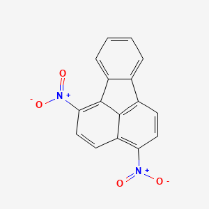 molecular formula C16H8N2O4 B14330106 Fluoranthene, 1,4-dinitro- CAS No. 105735-67-9