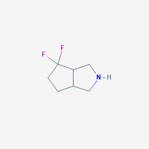 molecular formula C7H11F2N B1433011 4,4-Difluoro-octahydrocyclopenta[c]pyrrole CAS No. 1421662-44-3